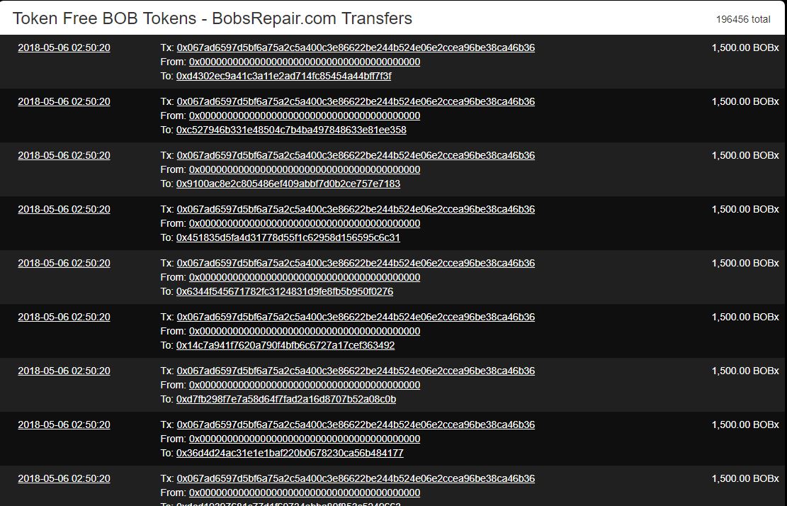 マイイーサウォレットに勝手に入ってたトークン、BOBxってなに?